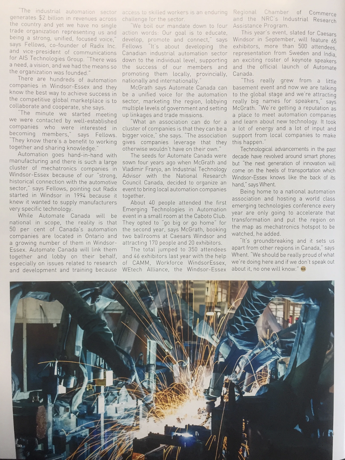 W.E. Manufacture Magazine article, page 2